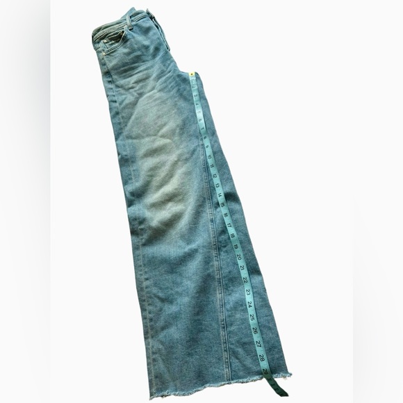 MOTHER The Enchanter High Rise Wide Leg Jeans Party of One Anthropologie Size 29 - Picture 13 of 14